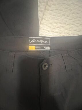Eddie Bauer Men's Black Travex Chinos